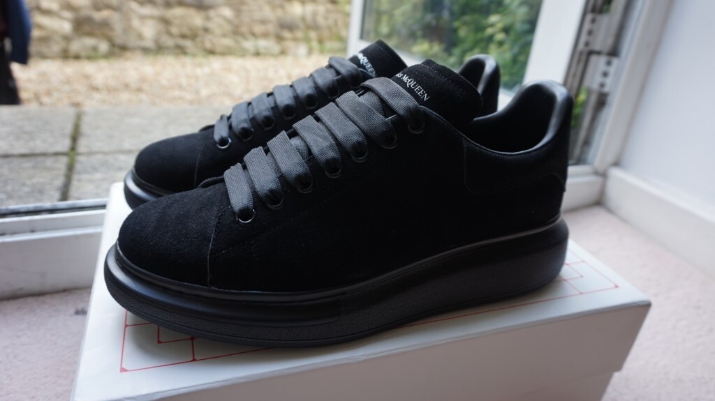 alexander mcqueen black suede sneakers